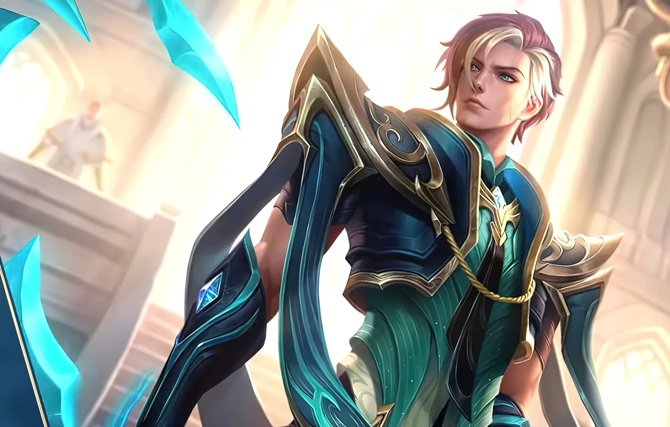Photo wallpaper armor, guy, Aamon, Mobile Legends: Bang Bang!