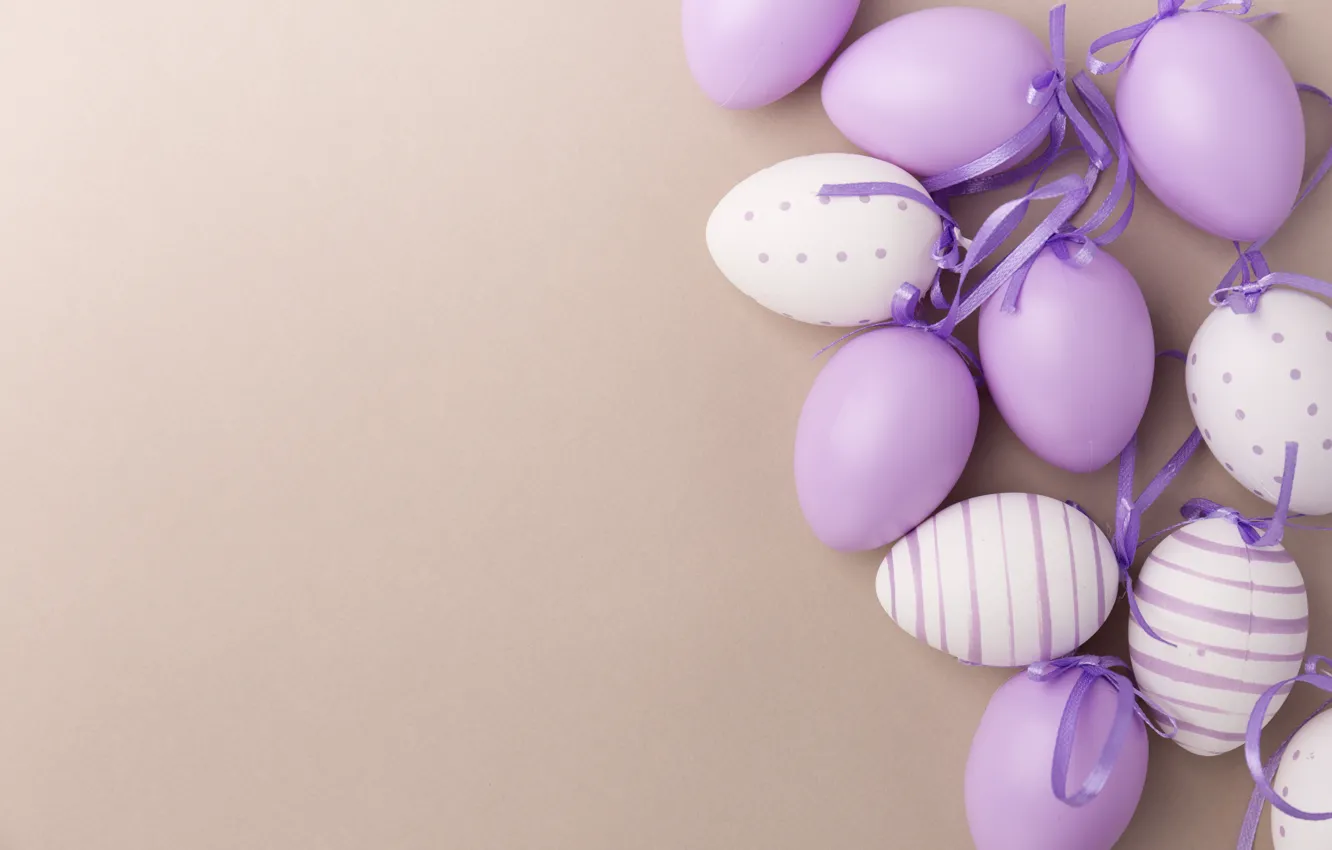 Photo wallpaper purple, eggs, Easter, Holiday