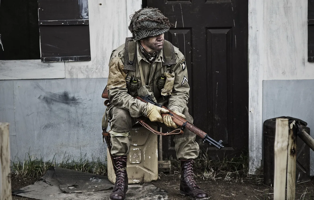 Photo wallpaper weapons, army, soldiers