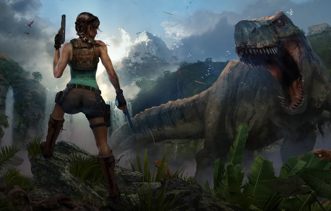 Photo wallpaper Tomb Raider, game, Lara Croft