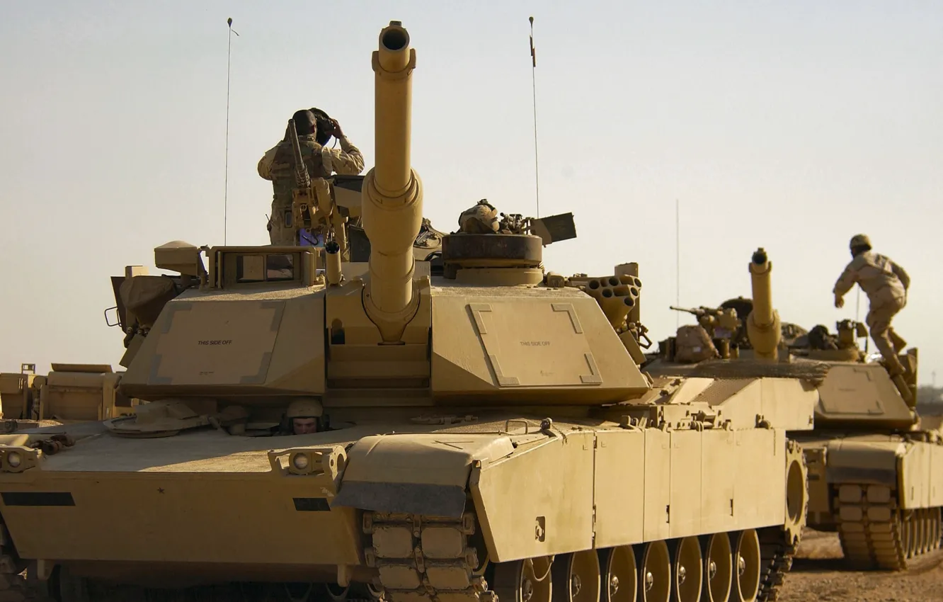 Photo wallpaper tank, USA, USA, armor, military equipment, Abrams M1A1