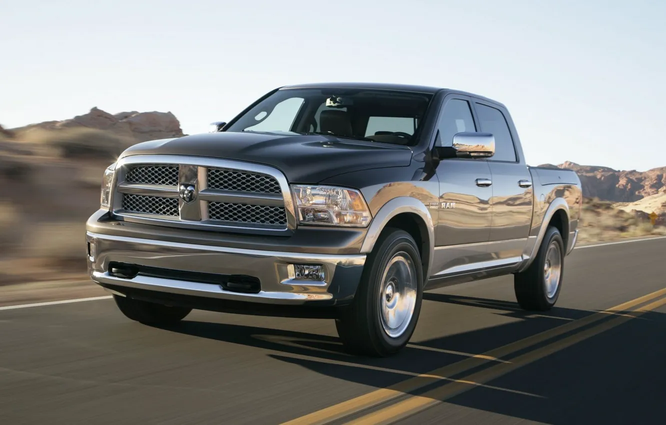 Photo wallpaper road, Dodge, 1500, Ram