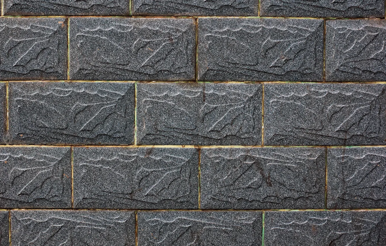 Photo wallpaper stones, wall, tile, texture