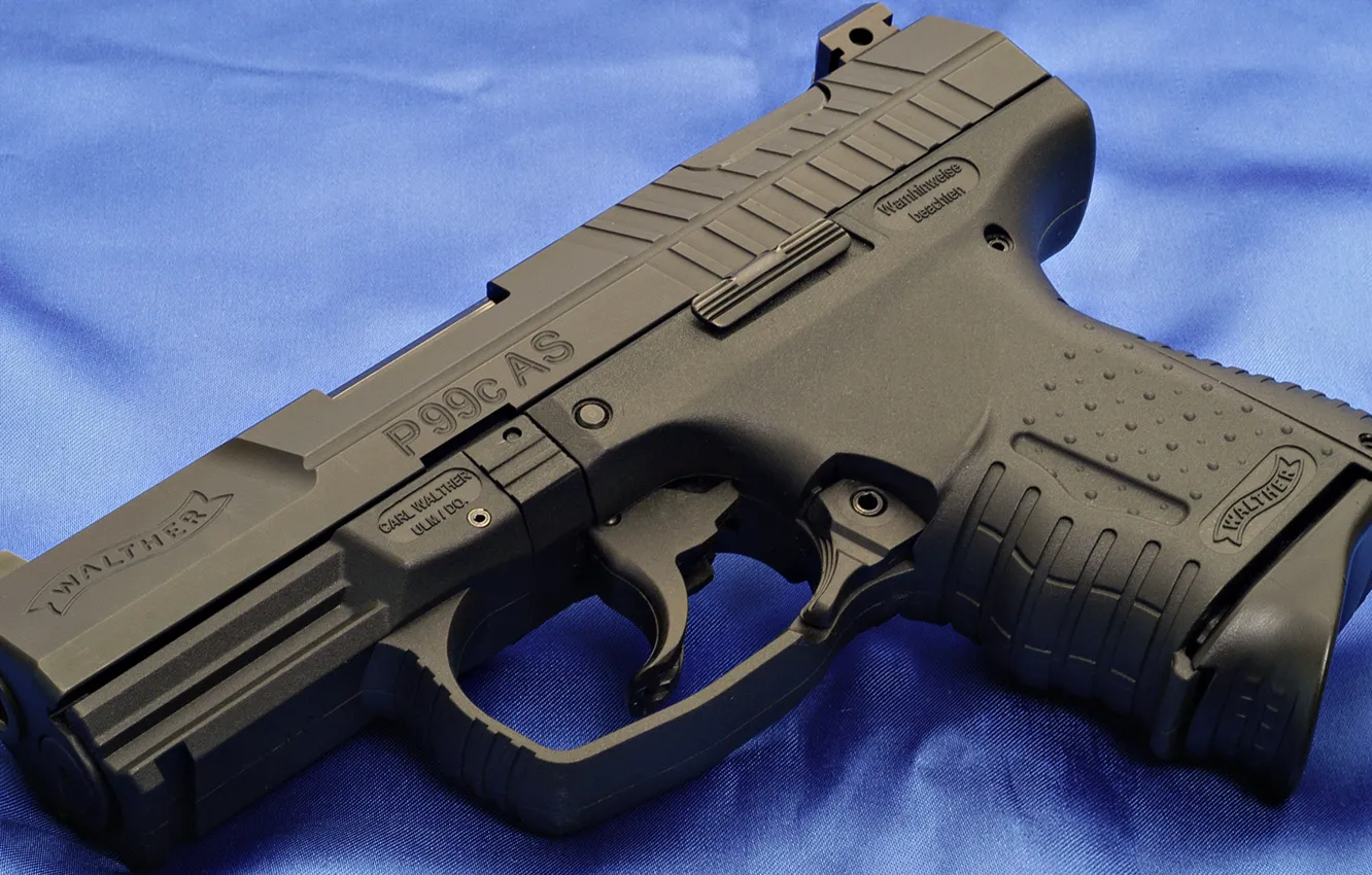 Photo wallpaper metal, gun, walther p99 compact