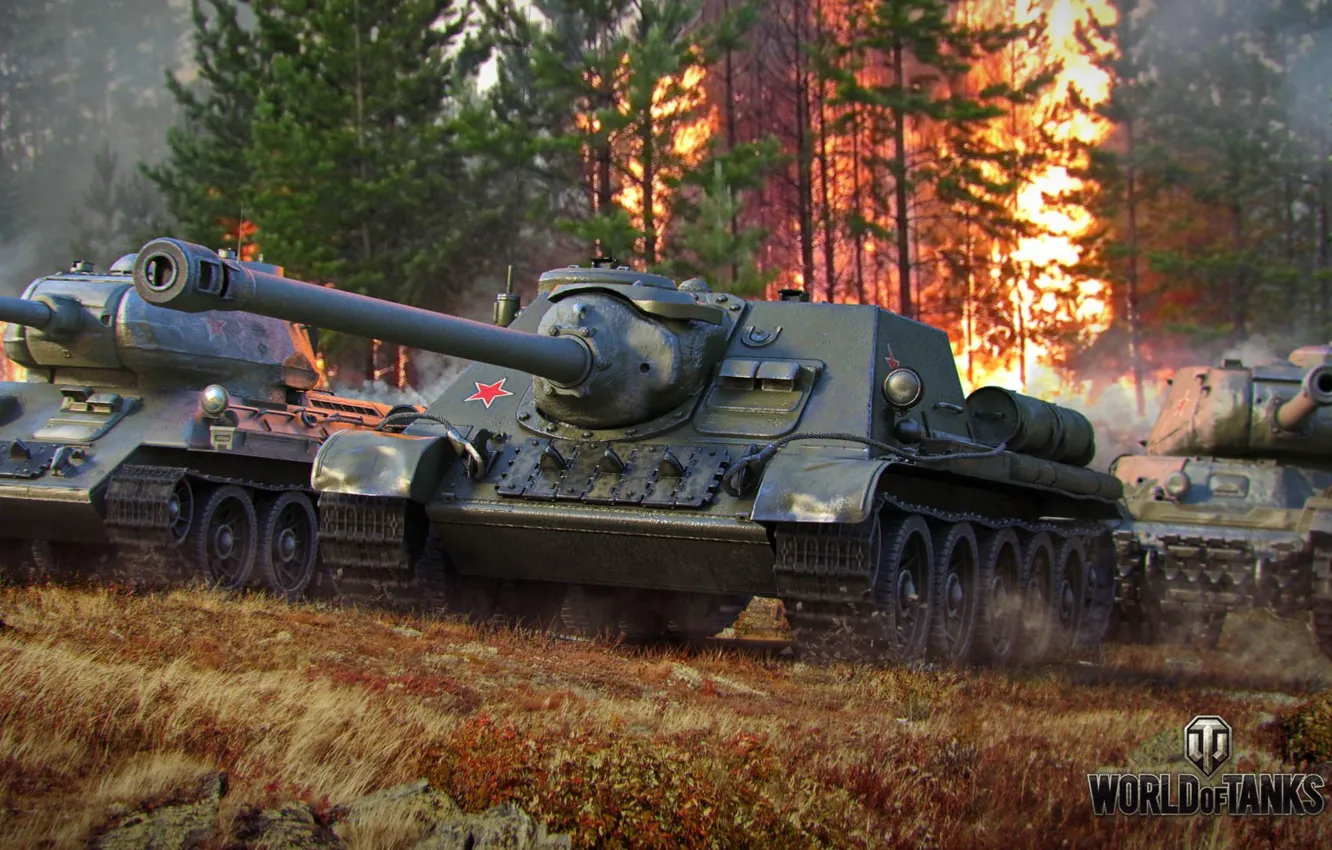 Photo wallpaper tank, USSR, USSR, tanks, WoT, World of tanks, SU-122, tank