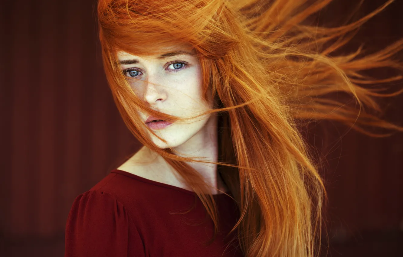 Photo wallpaper look, girl, portrait