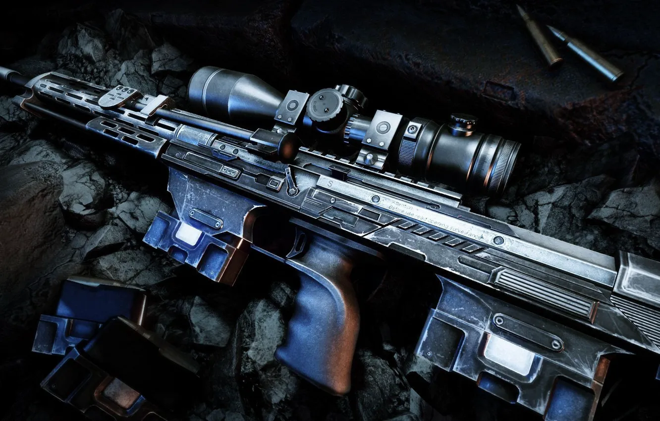 Photo wallpaper weapons, guns, cartridges, sniper rifle, Sniper Ghost Warrior 2, DSR-50