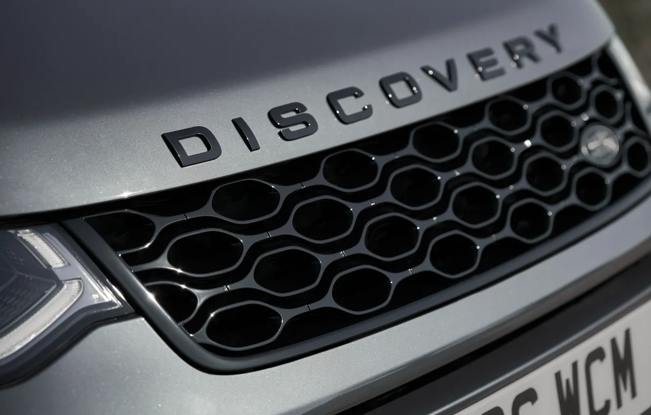 Photo wallpaper the inscription, logo, Land Rover, Discovery, discovery, Land Rover Discovery Sport HSE