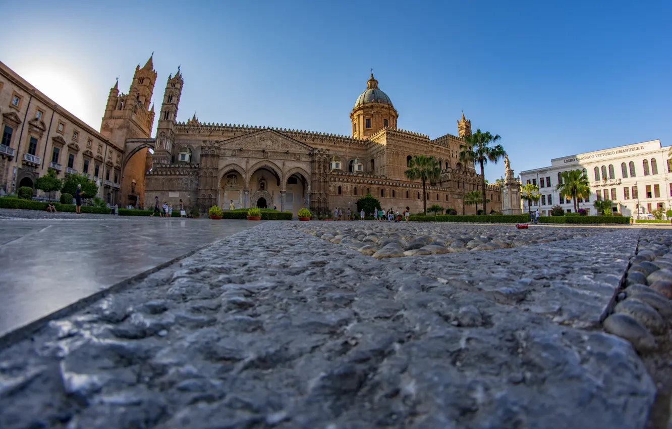 Photo wallpaper Italy, Cathedral, Sicily, Palermo