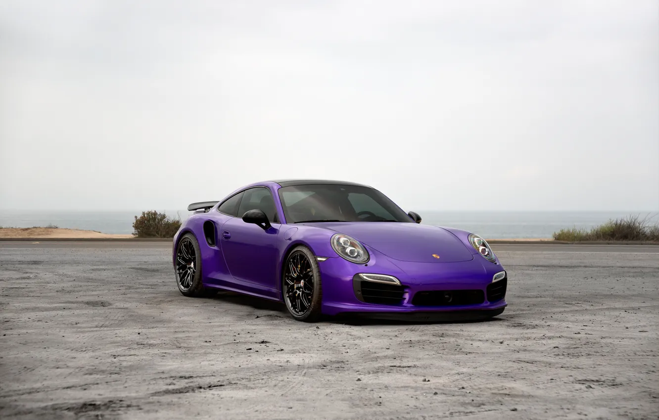 Photo wallpaper Porsche, 991, Turbo S, HRE RC100