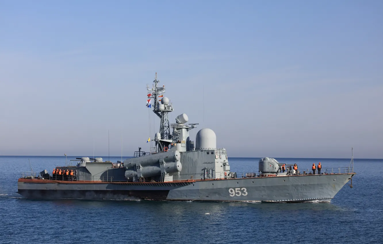 Photo wallpaper Navy, R-239, The black sea, A large rocket boat