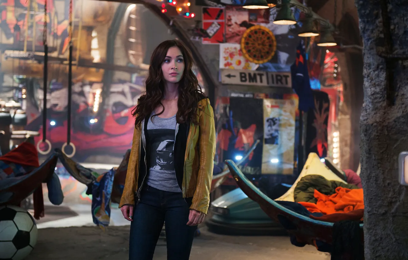 Photo wallpaper Megan Fox, Megan Fox, Teenage mutant ninja turtles, Teenage Mutant Ninja Turtles