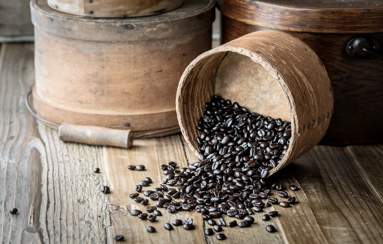 Photo wallpaper background, coffee, grain