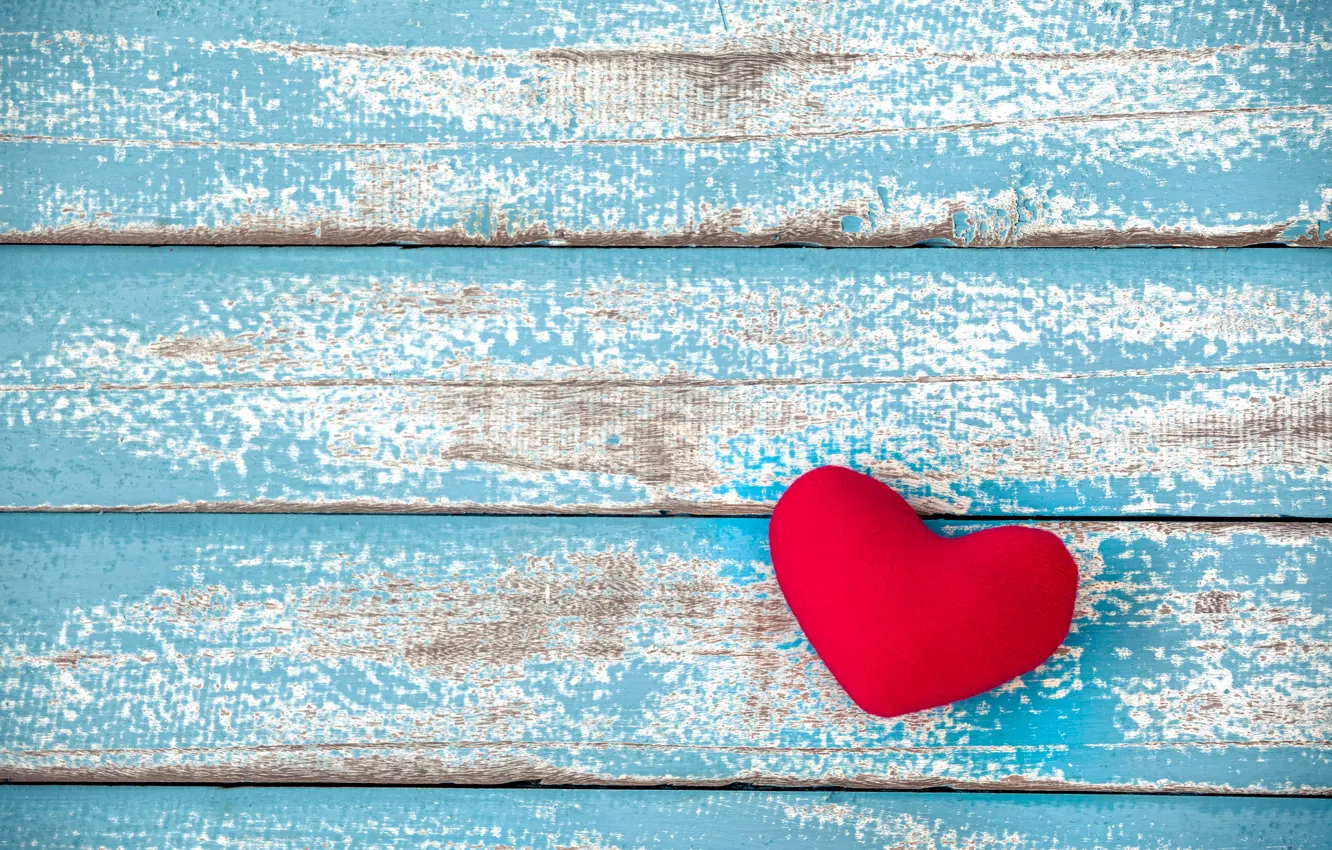 Photo wallpaper love, heart, red, love, vintage, heart, wood, romantic