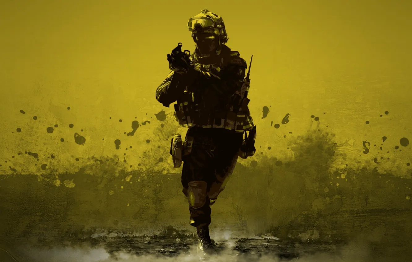 Photo wallpaper warrior, soldiers, art