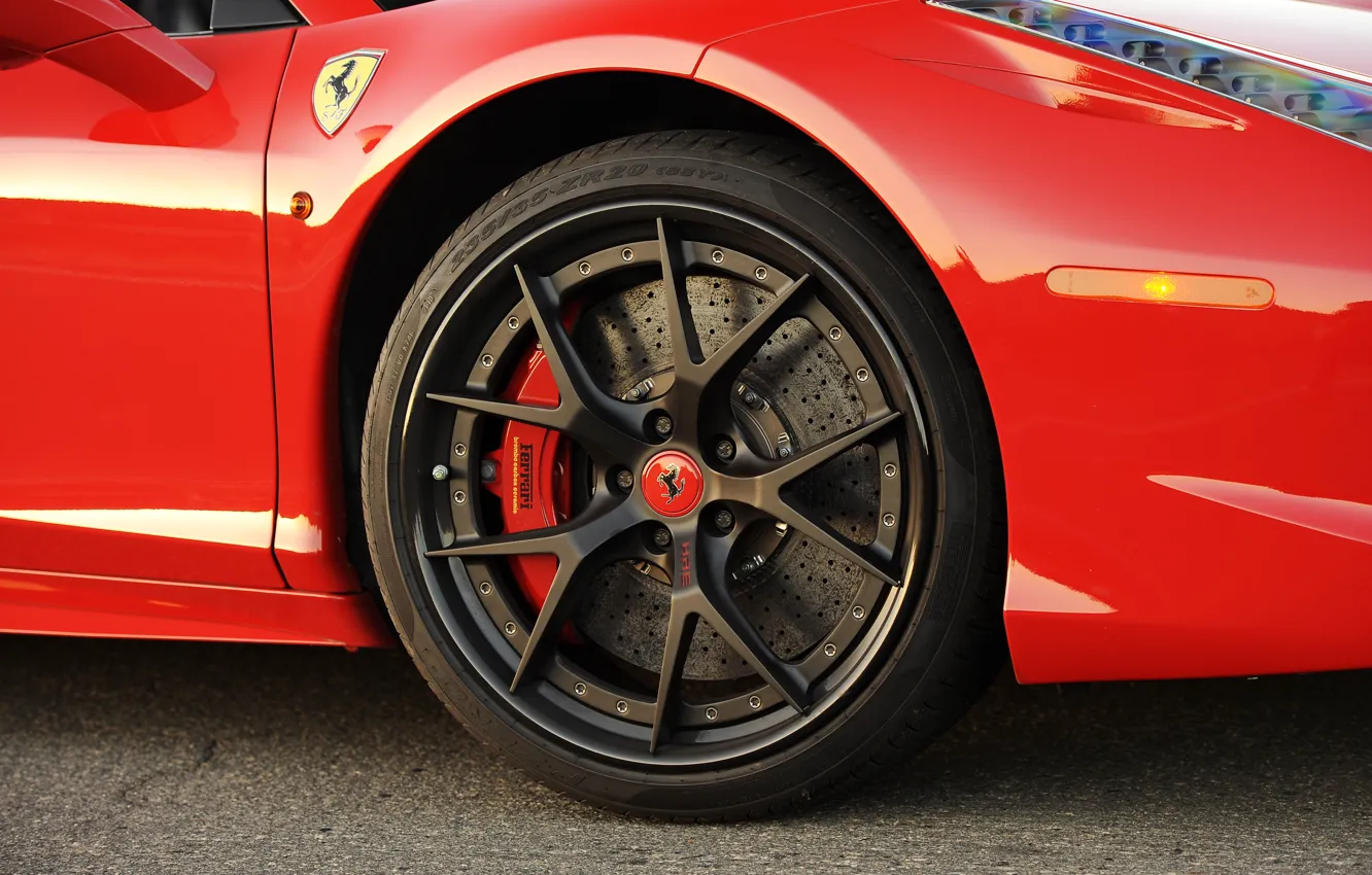 Photo wallpaper Ferrari, 458, wheel, Hennessey, Hennessey Ferrari 458 Spider
