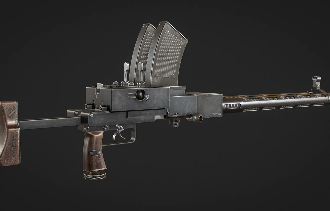 Photo wallpaper USSR, Fedorov-Shpagin Machine gun, 1922, Pavel Kuteynikov