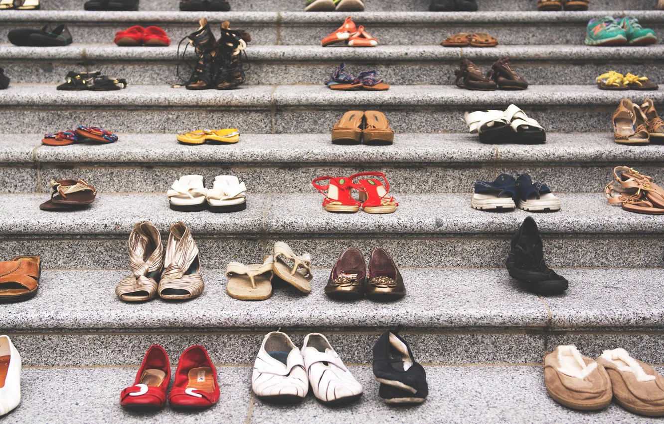 Photo wallpaper background, shoes, stage