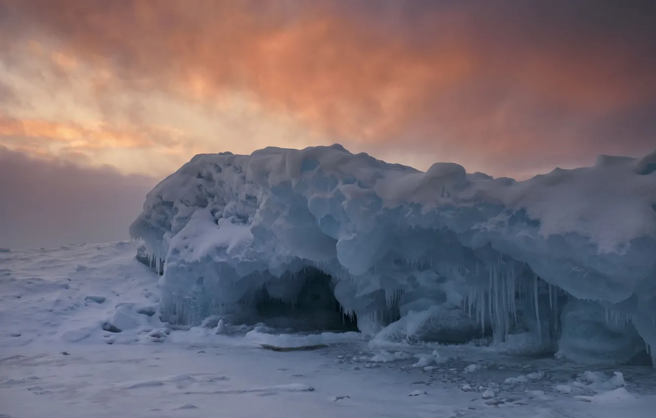 Photo wallpaper ice, iceberg, floe