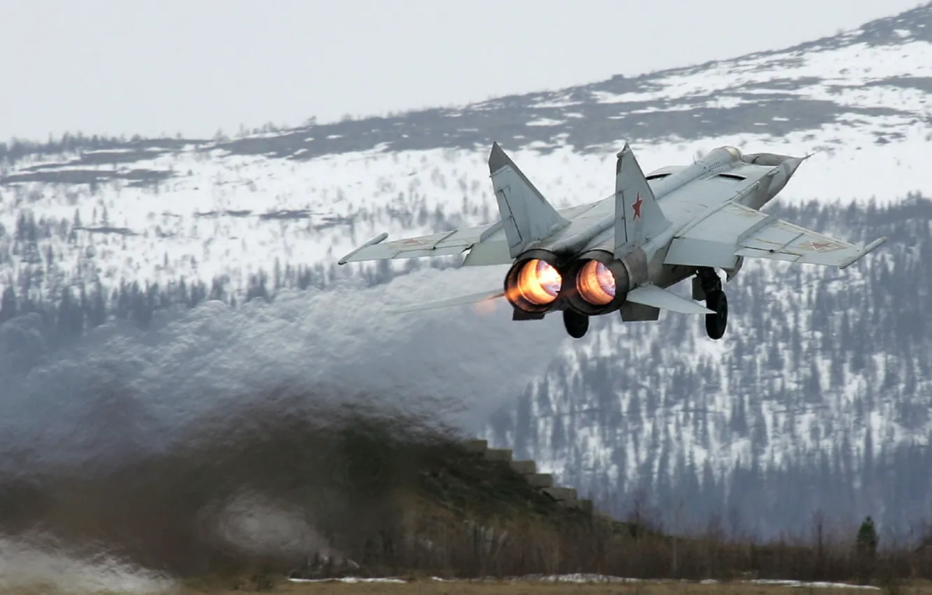 Photo wallpaper the plane, the rise, scout, Mig-25RB, the MiG-25RB