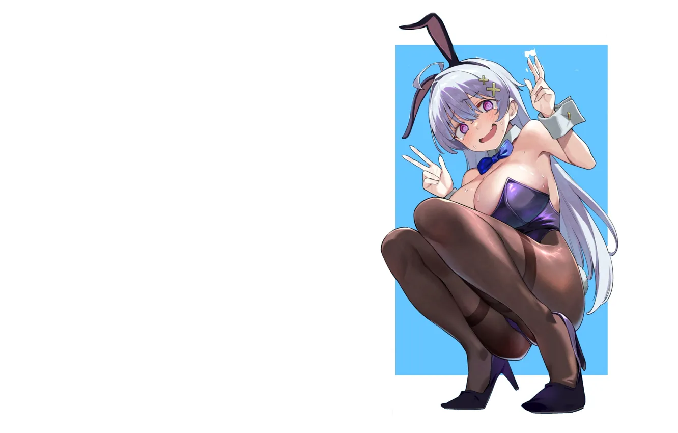 Photo wallpaper girl, hot, boobs, anime, pretty, breasts, babe, bunny