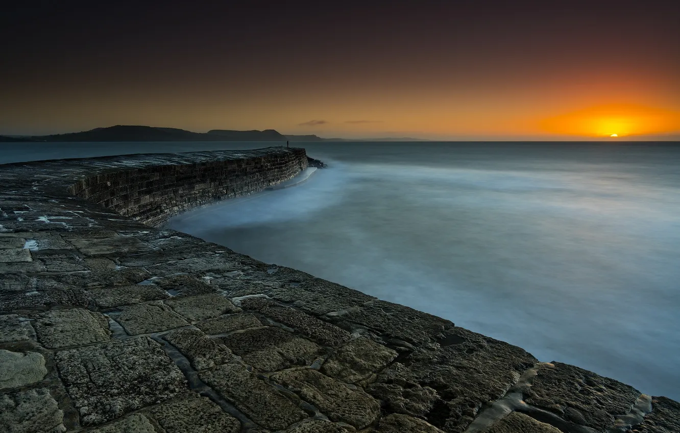 Photo wallpaper sunset, nature, nature