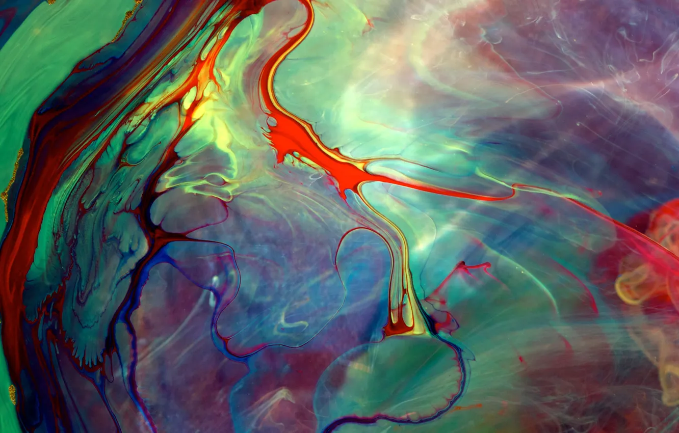 Photo wallpaper color, watercolor, mixed