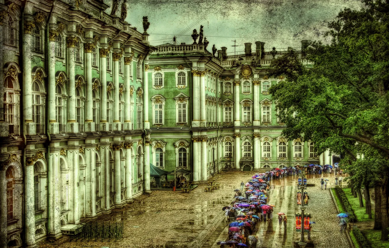 Photo wallpaper Saint Petersburg, The Hermitage, Russia, Museum, the winter Palace