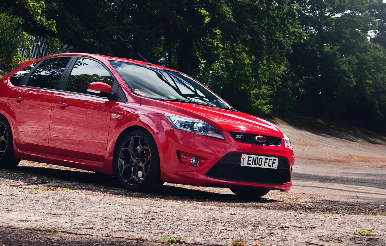 Photo wallpaper Ford, red, Focus