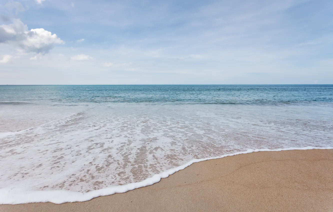 Photo wallpaper sand, sea, wave, beach, summer, summer, beach, sea