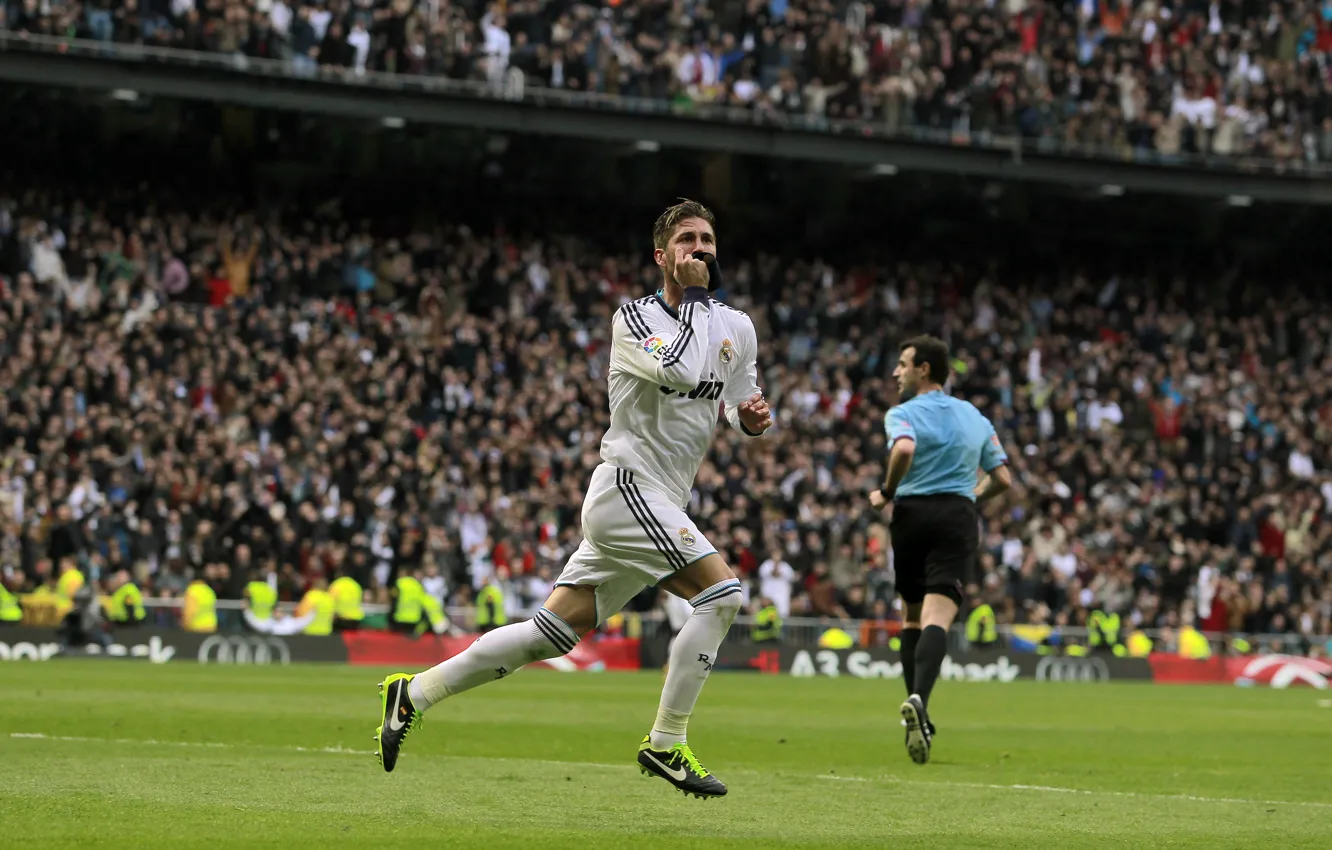 Photo wallpaper football, sport, goal, football, Santiago Bernabeu, Real Madrid, Real Madrid, Santiago Bernabeu