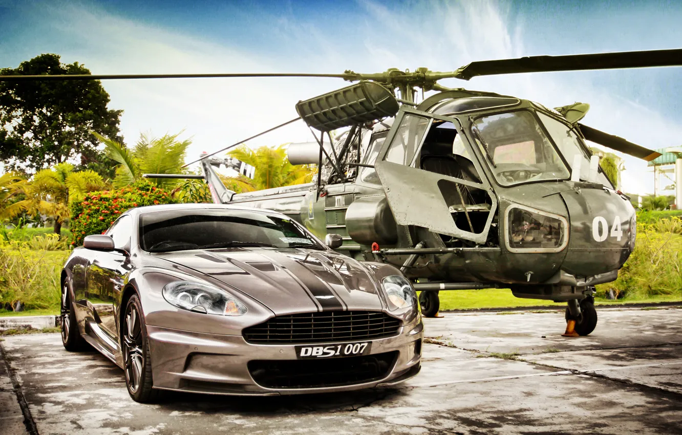 Photo wallpaper spinner, aston martin, dbs, v12, James Bond