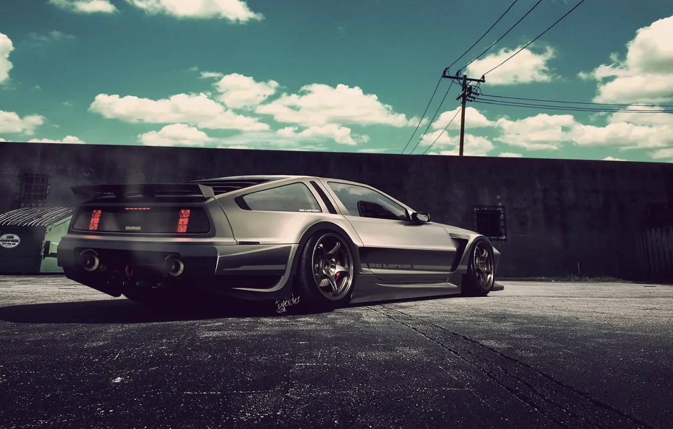 Photo wallpaper tuning, DeLorean, DMC-12