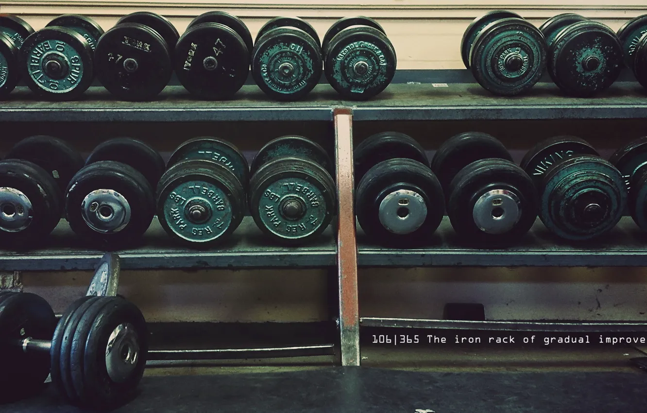 Photo wallpaper background, sport, dumbbells