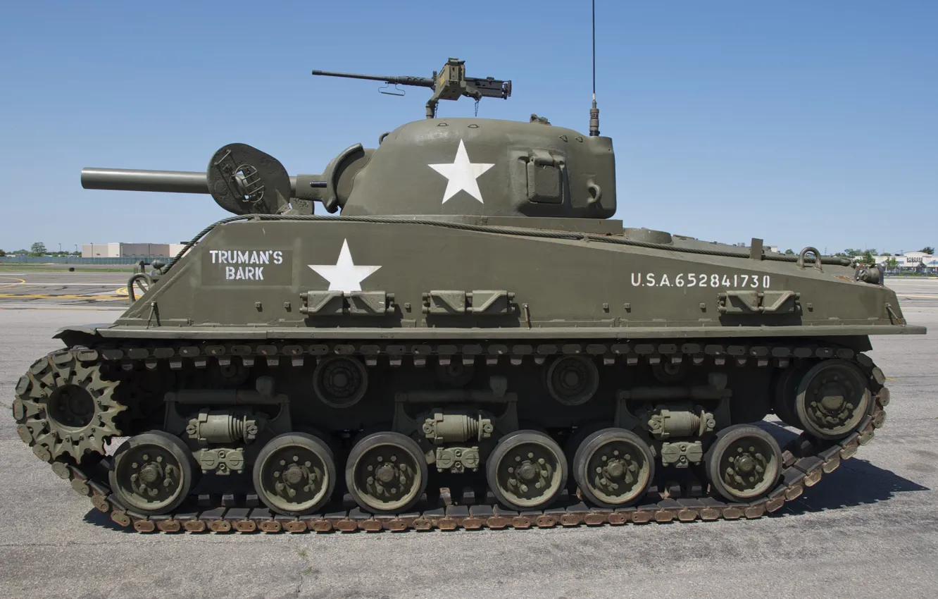 Photo wallpaper war, tank, armor, average, M4 Sherman, period, world, Second