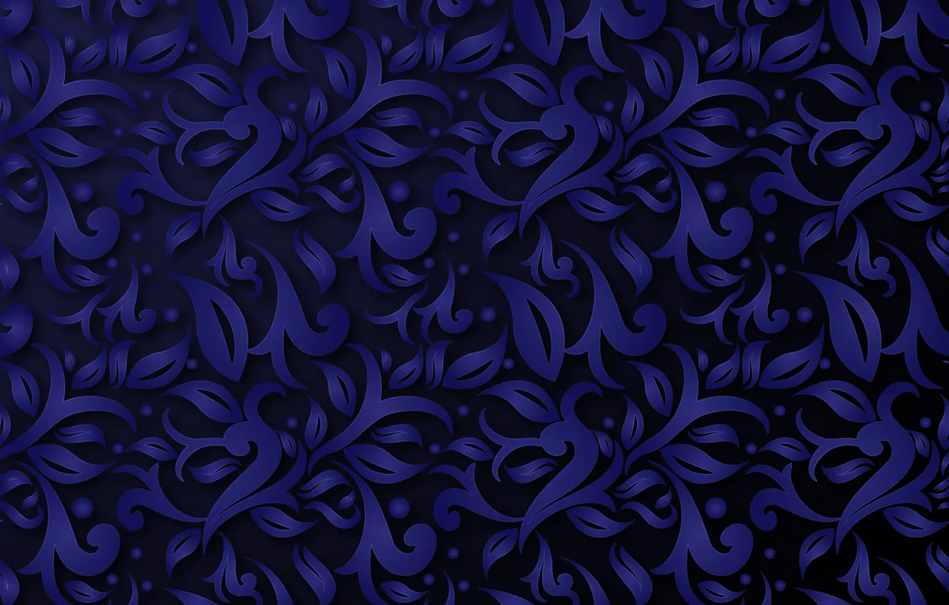 Photo wallpaper blue, abstraction, pattern, ornament