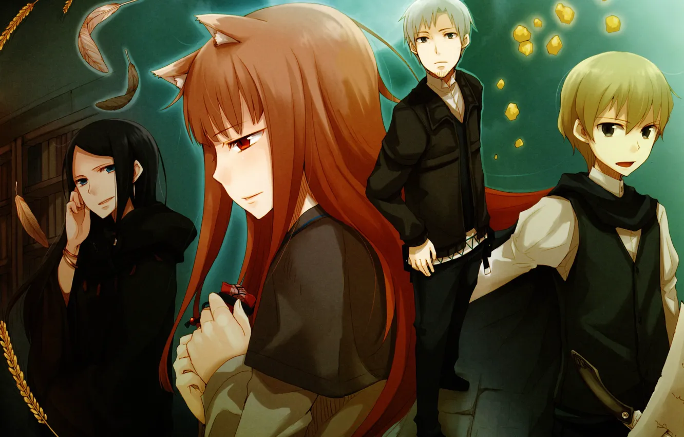 Photo wallpaper characters, Spice and Wolf, Holo, Kraft Lawrence, Spice And Wolf