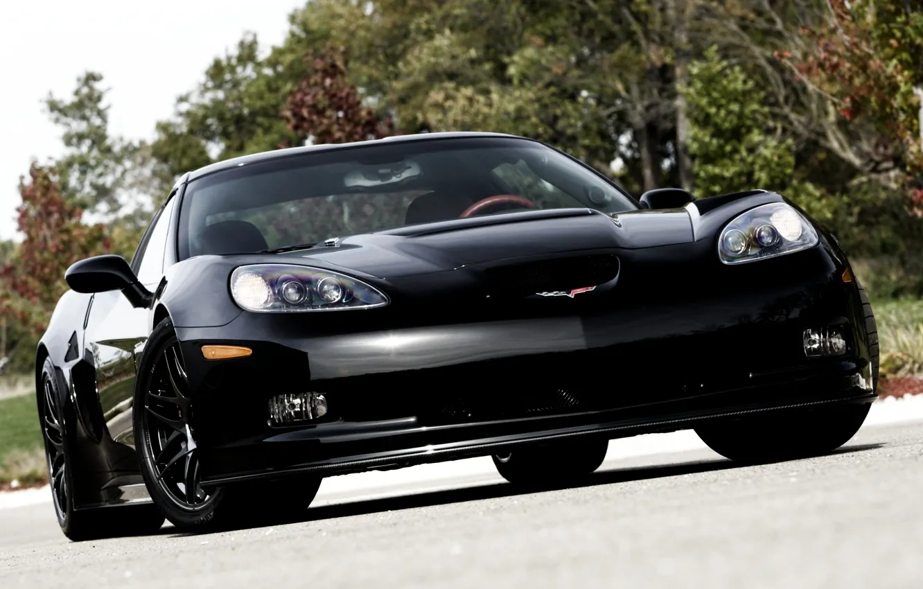 Photo wallpaper Corvette, Chevrolet, the front, Corvette, Pratt &amp; Miller, C6RS