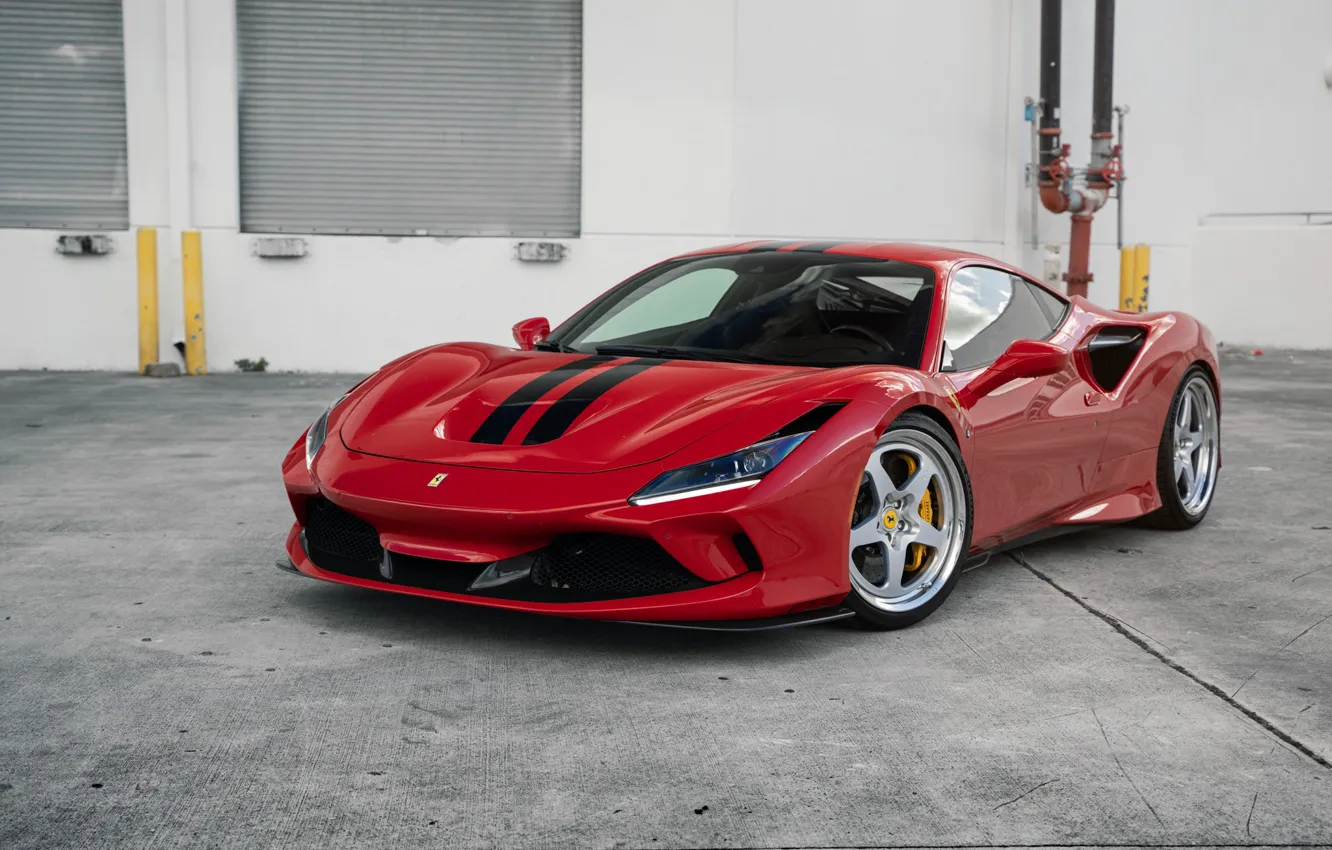 Photo wallpaper Ferrari, Red, F8 Tributo