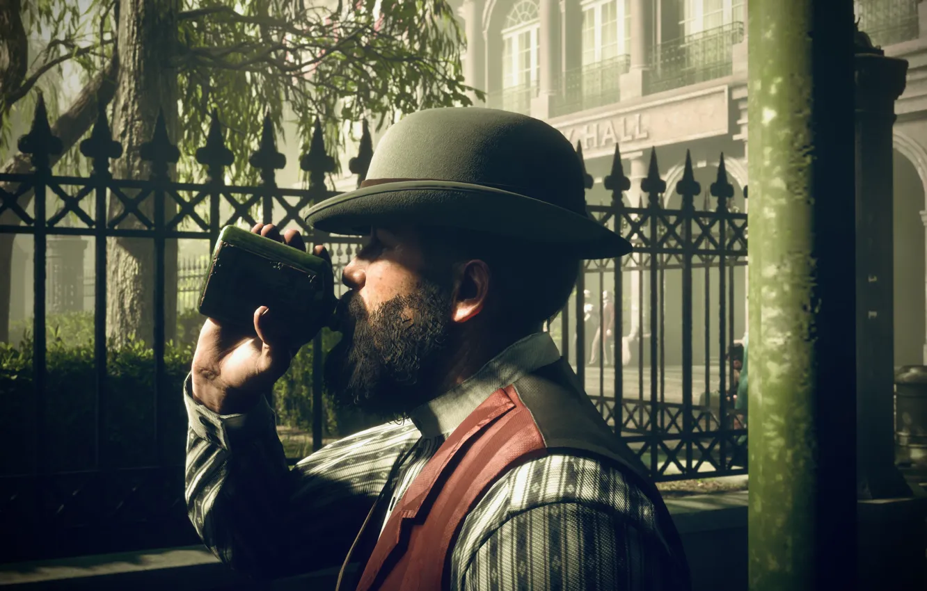 Photo wallpaper HDR, game, whiskey, John Marston, drinking, UHD, Red Dead Redemption 2, XBox One X