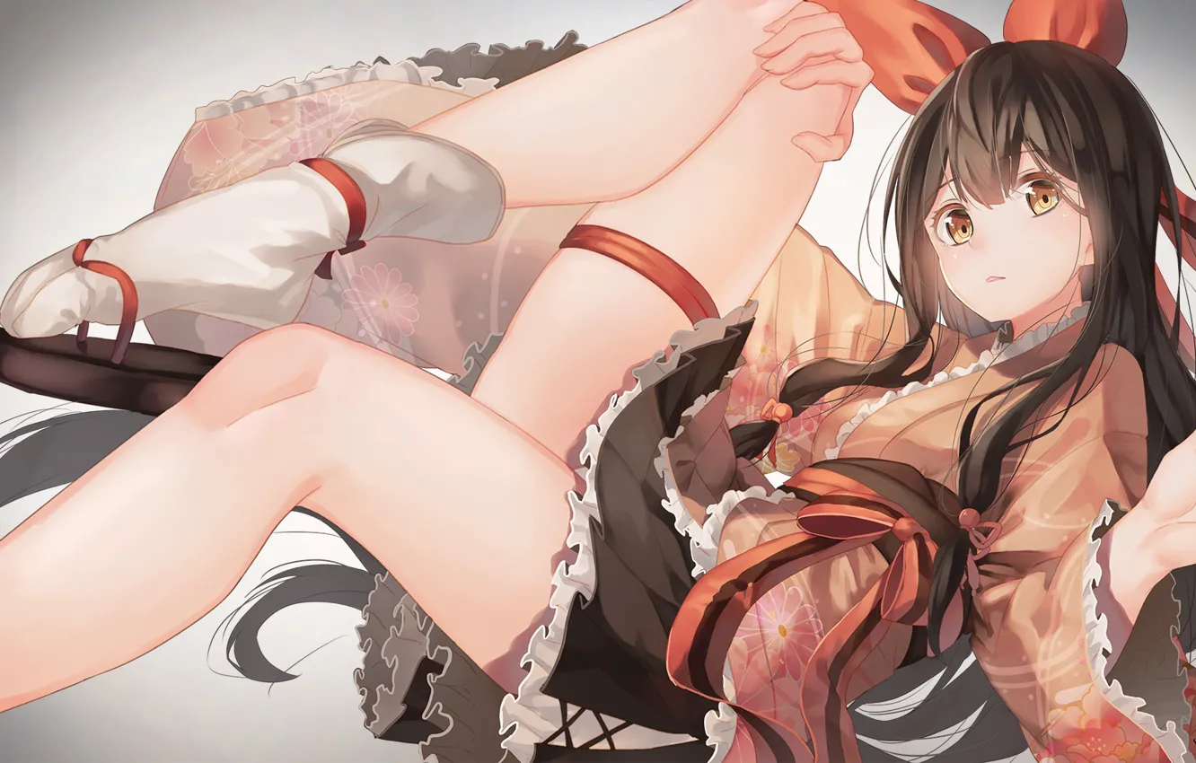 Photo wallpaper look, girl, anime, song