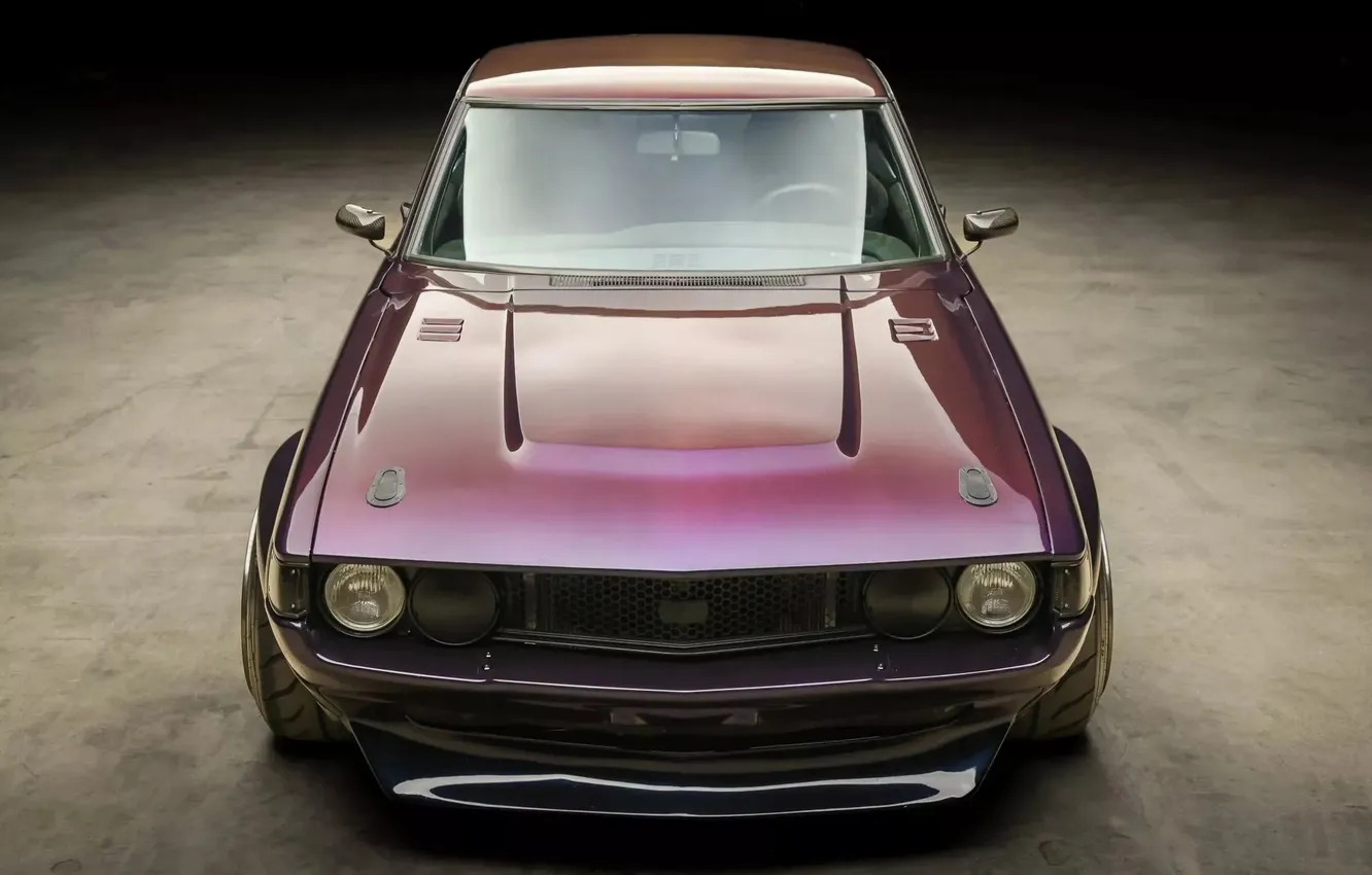 Photo wallpaper Toyota, vehicle, classic car, toyota celica, Powered 1977, purple cars