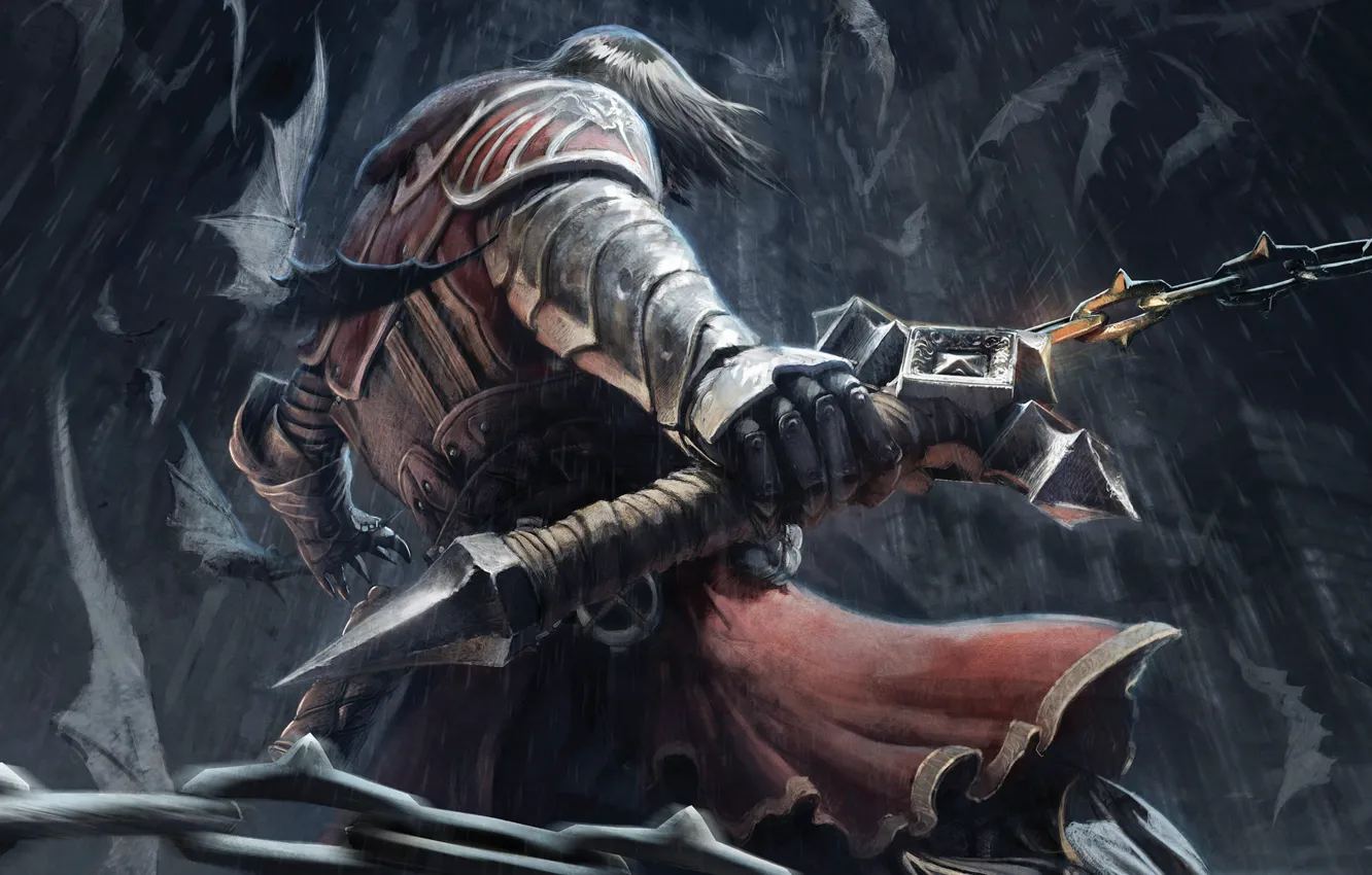 Photo wallpaper mouse, warrior, whip