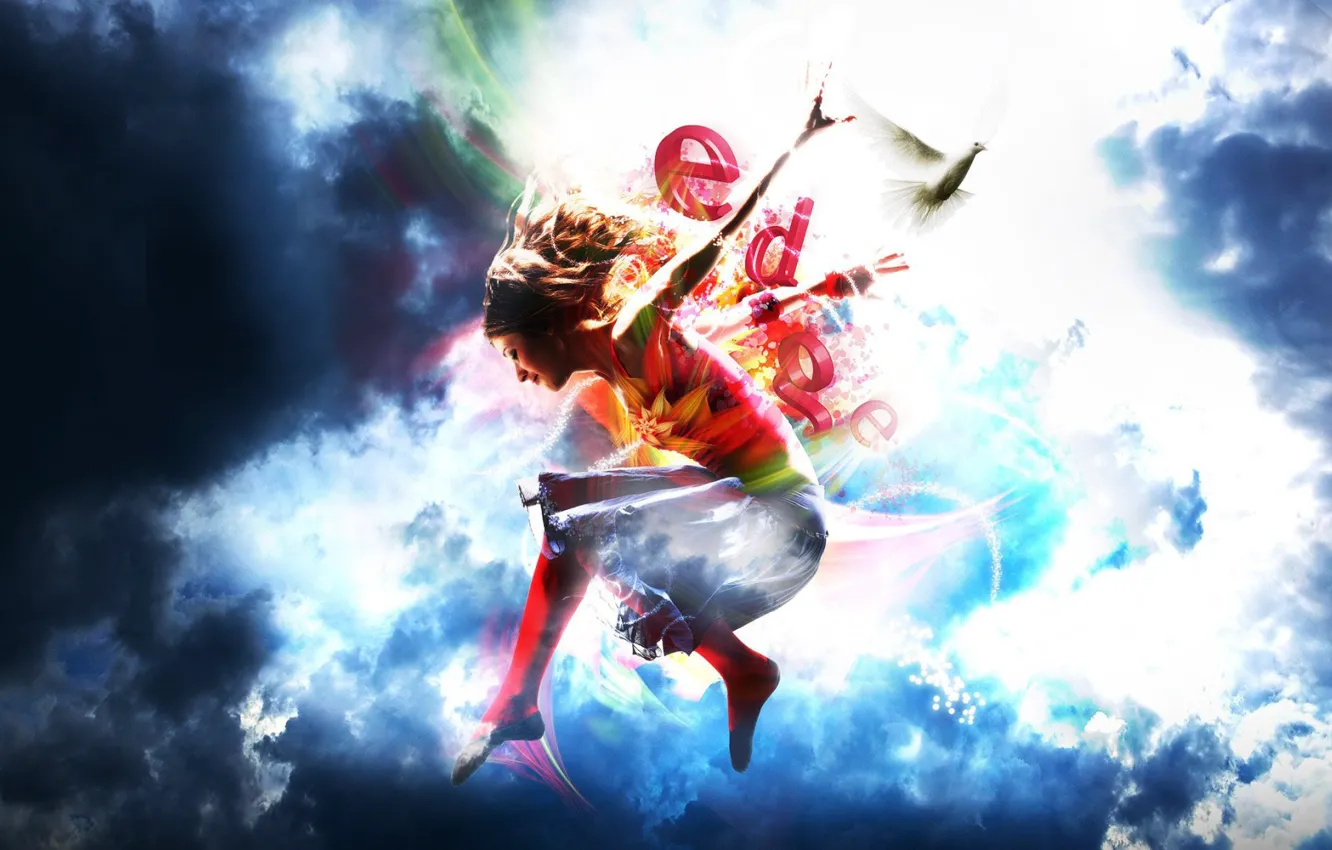 Photo wallpaper collage, dance, ballerina