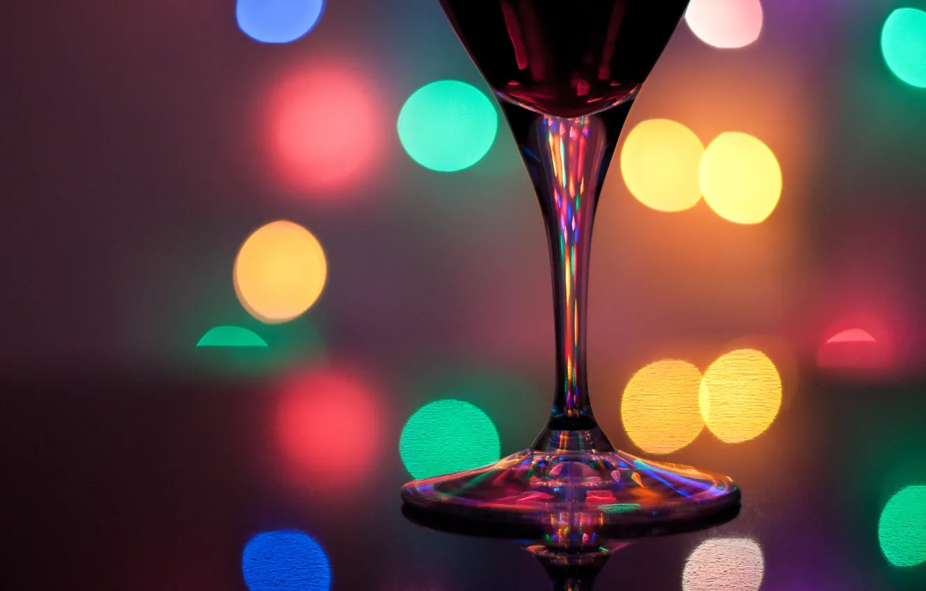 Photo wallpaper glare, style, reflection, glass, legs, bokeh