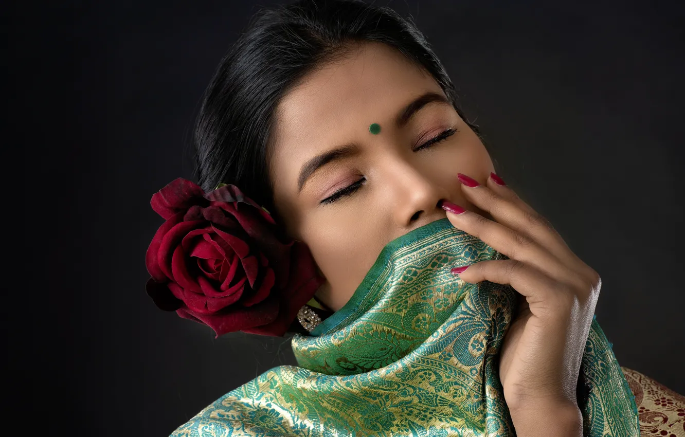 Photo wallpaper girl, style, portrait