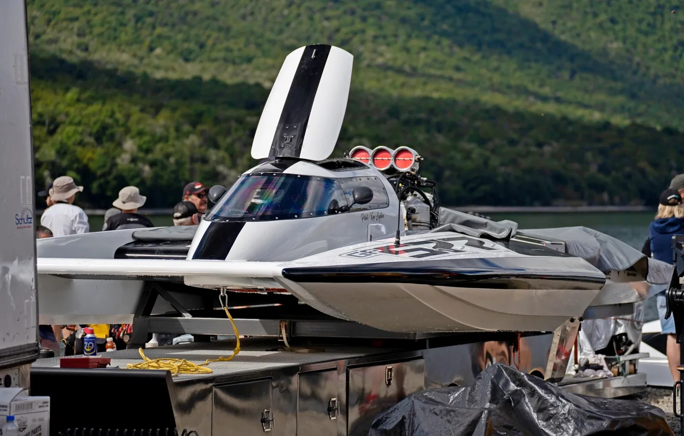Photo wallpaper race, boat, speed