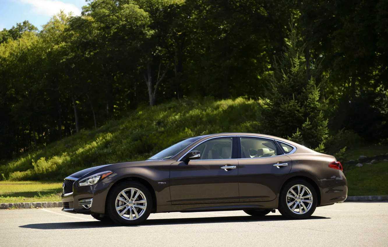 Photo wallpaper photo, Infiniti, car, 2015 Q70 Hybrid