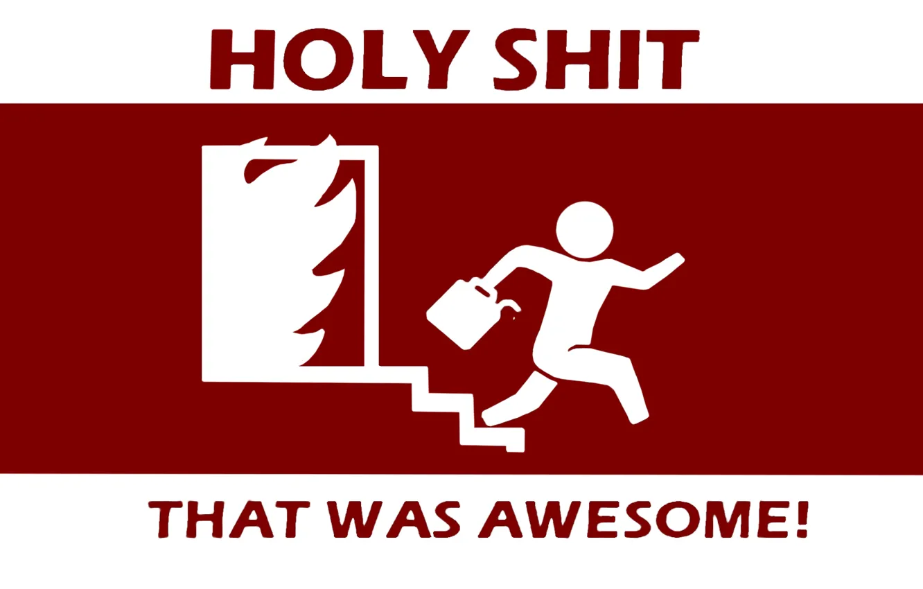 Photo wallpaper canister, escape, holy shit, arson