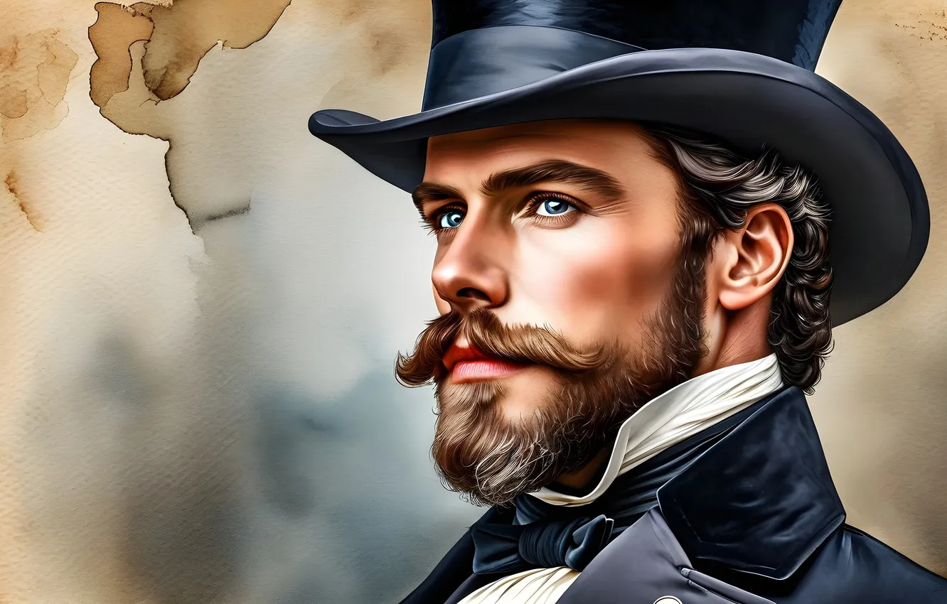 Photo wallpaper male, AI art, neural network
